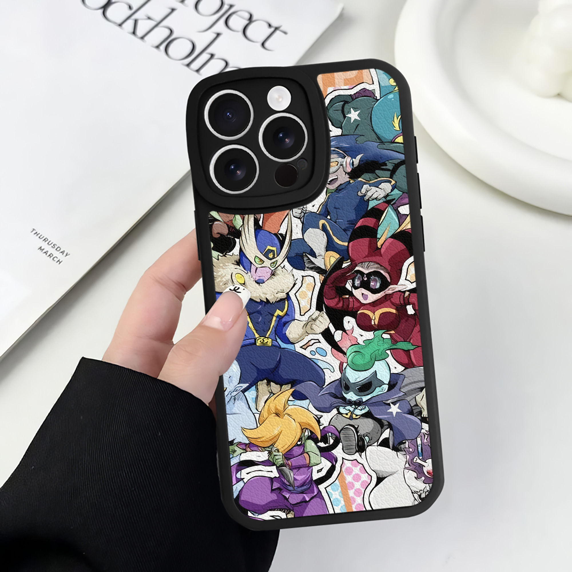 （画像用） 妖怪ウォッチ Yo-kai Watch 【iPhone 16シリーズ対応】シリコンスマホケース（レザー調） 材質：シリコン